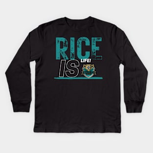 Rice is Life! Kids Long Sleeve T-Shirt